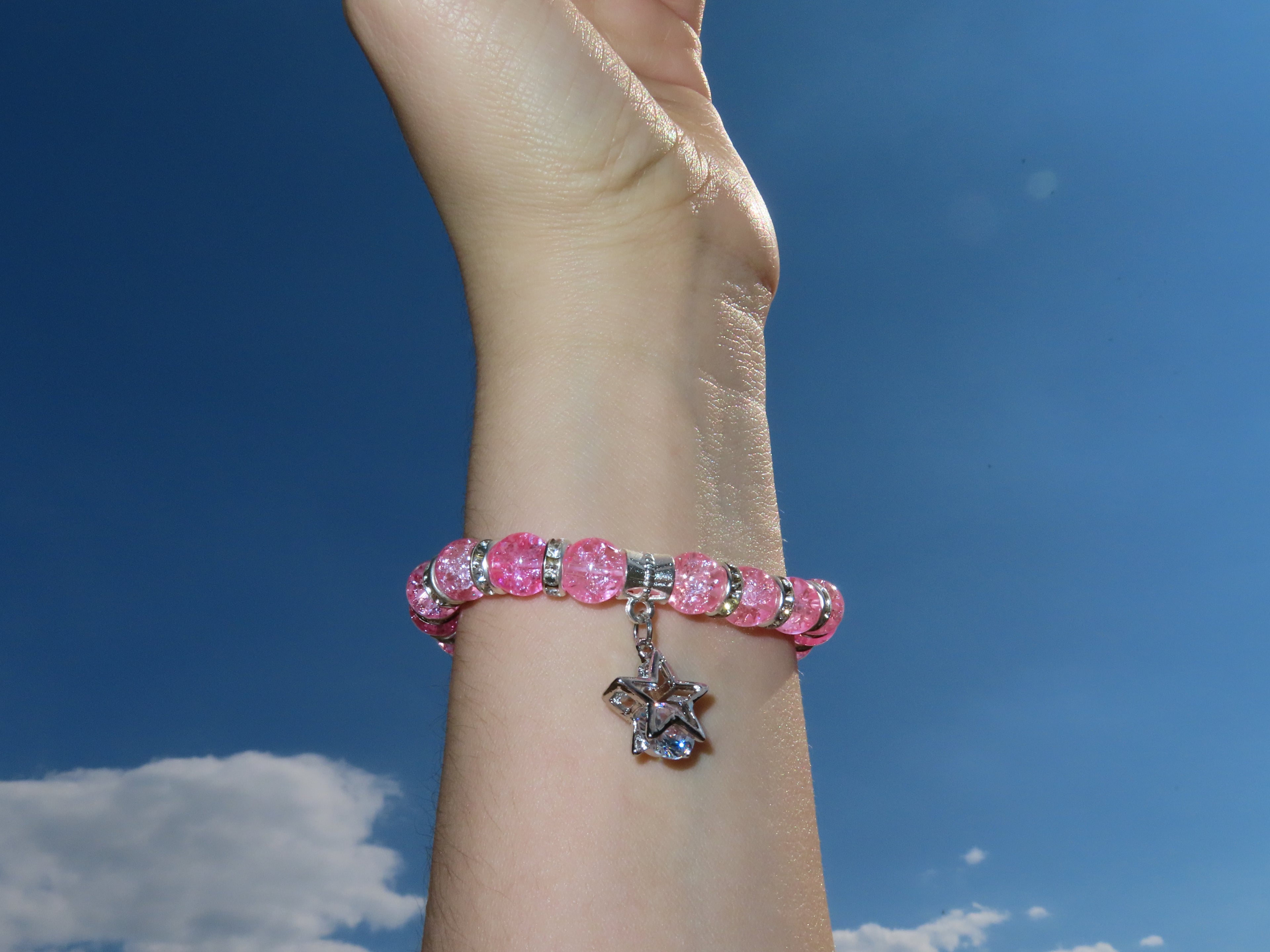 Pink Charm Bracelet - Star