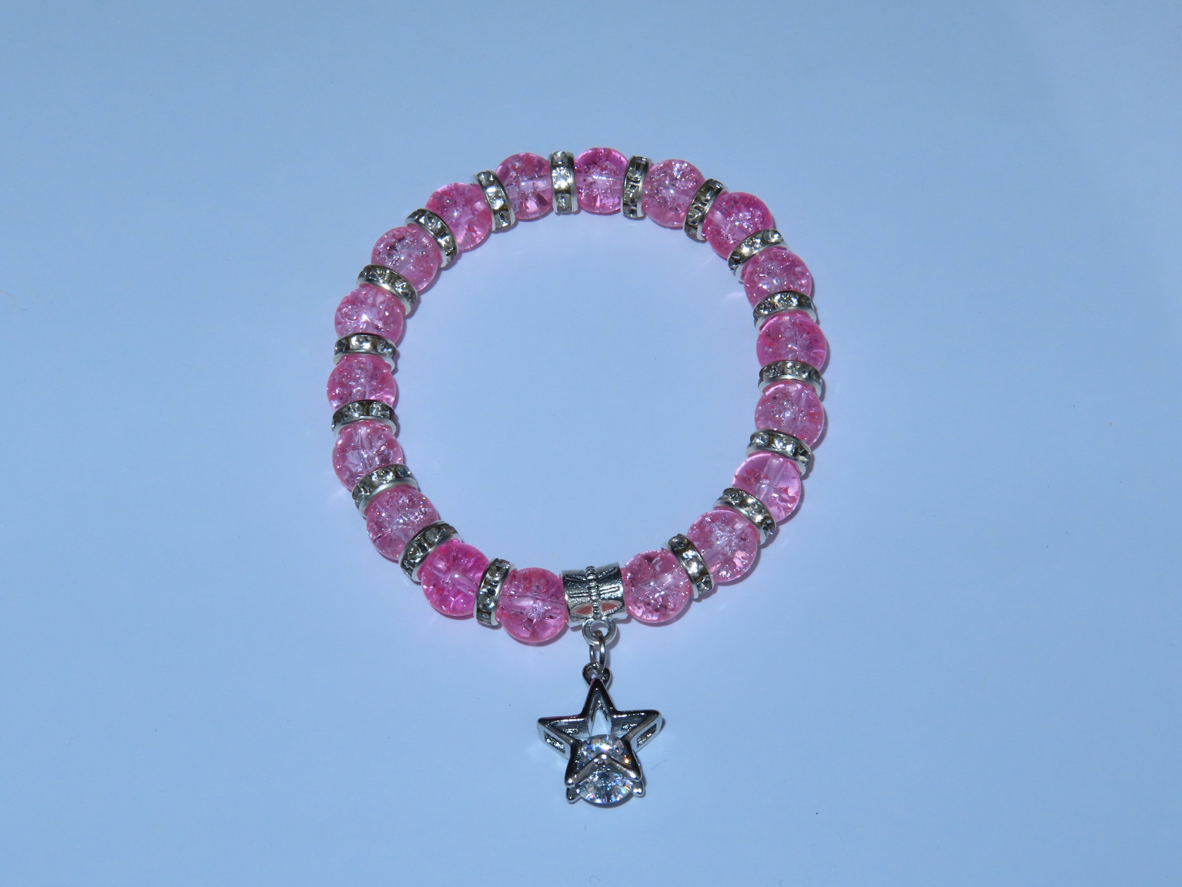 Pink Charm Bracelet - Star