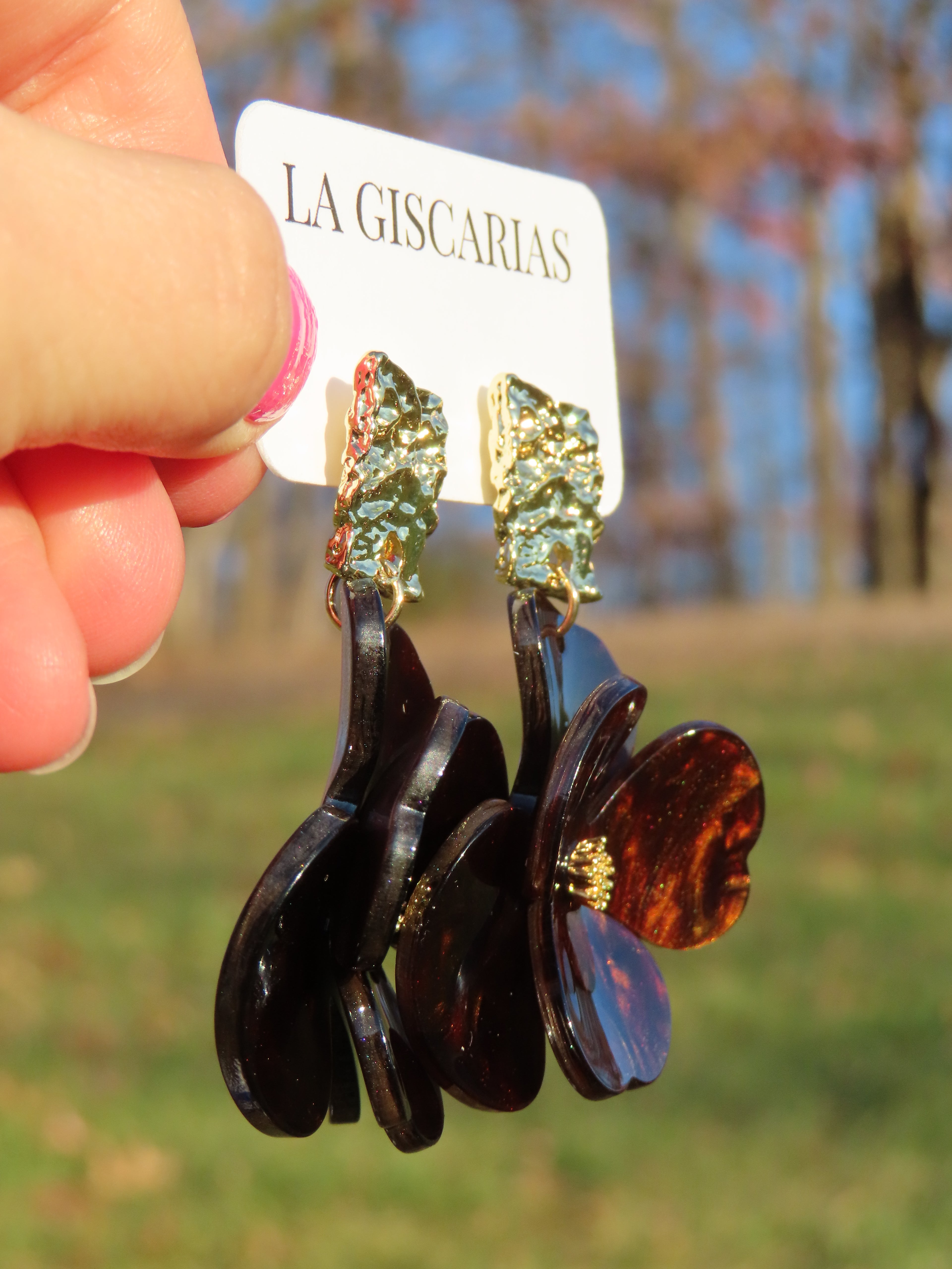 Coffee Flower Earrings