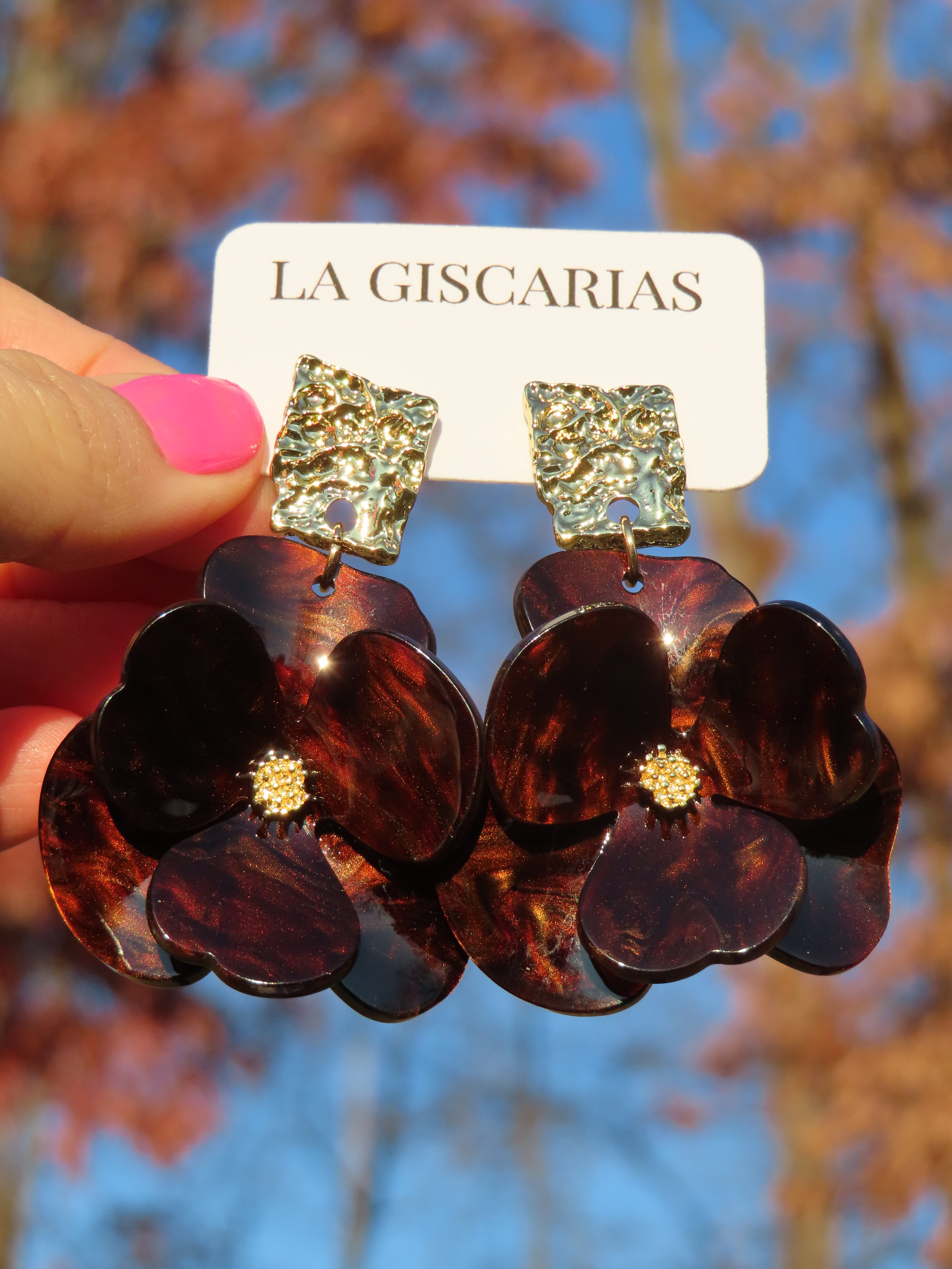 Coffee Flower Earrings