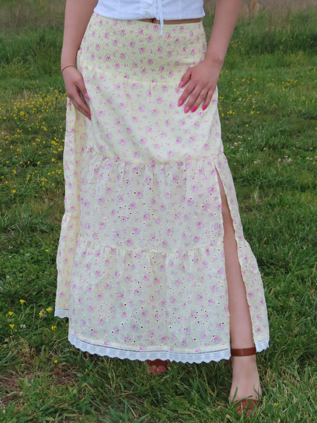 Spring Romance Floral Skirt